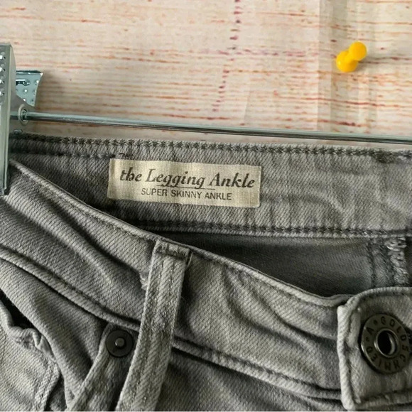 Adriano Goldschmied The Legging Ankle Skinny Jeans Size 26R Grey Stretchy Pants - Picture 4 of 11